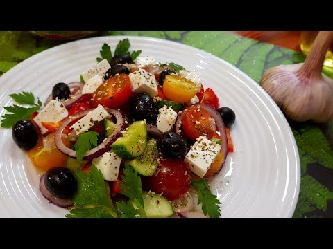 Вкуснейший ГРЕЧЕСКИЙ САЛАТ ПРИГОТОВИТЬ ДОМА ЛЕГКО И ПРОСТО // БЫСТРО ПРОБУЙТЕ !!!