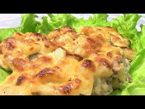 Запечённая свинина с ананасами.