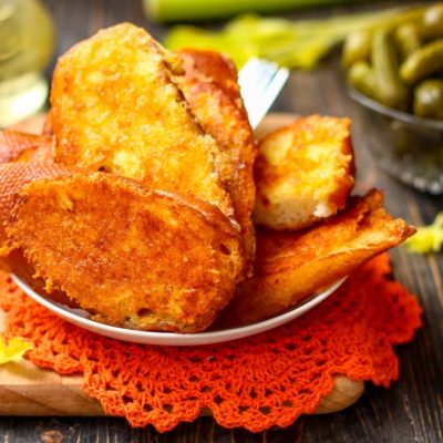 Готовые гренки