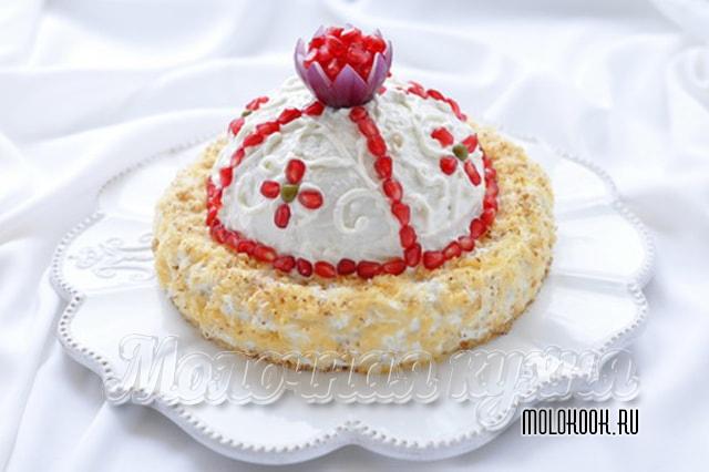 Салат с мясом и свеклой