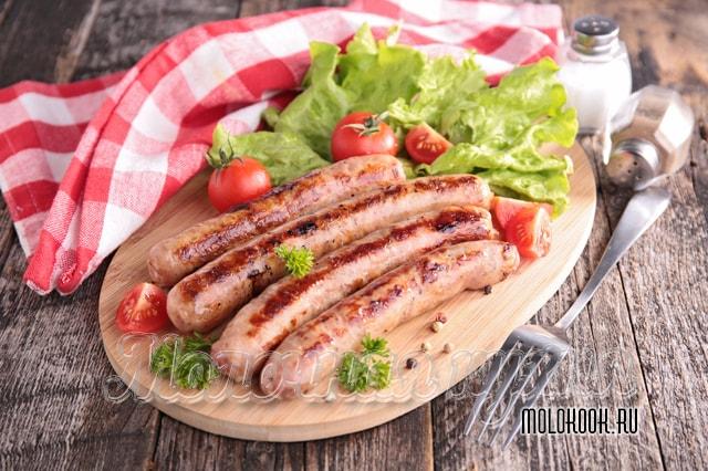 Сосиски из куриного мяса