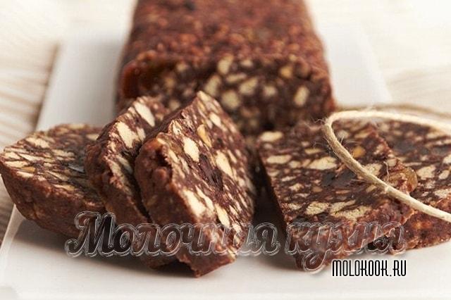 Секреты приготовления десертной колбасы