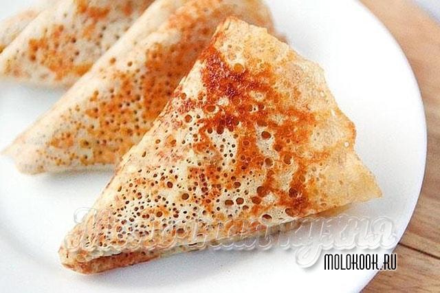 Тонкие, ажурные блины на сыворотке