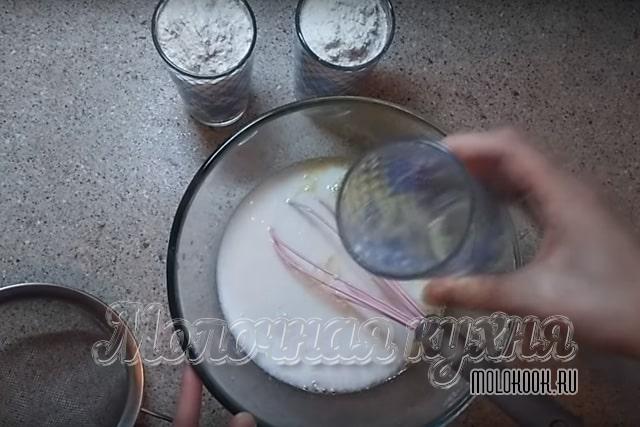 Добавление кефира