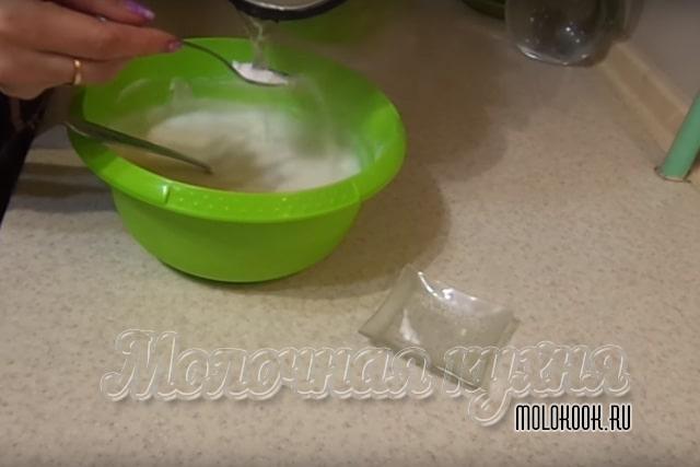 Гашение соды кипятком
