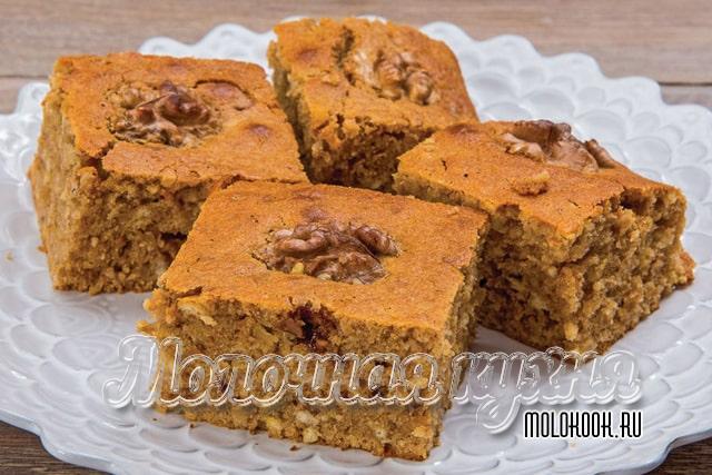 Брауни с апельсином и молочным шоколадом