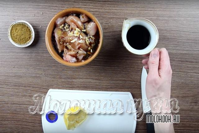 Маринование куриной грудки