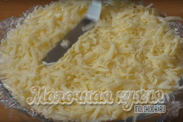 Распределение сырного слоя