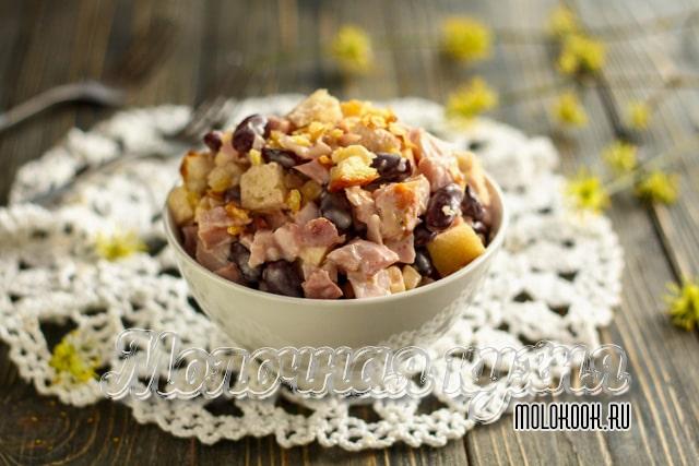 С копченой курицей
