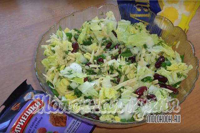 С пекинской капустой