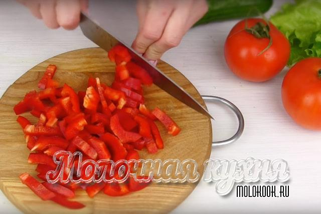 Нарезание перца