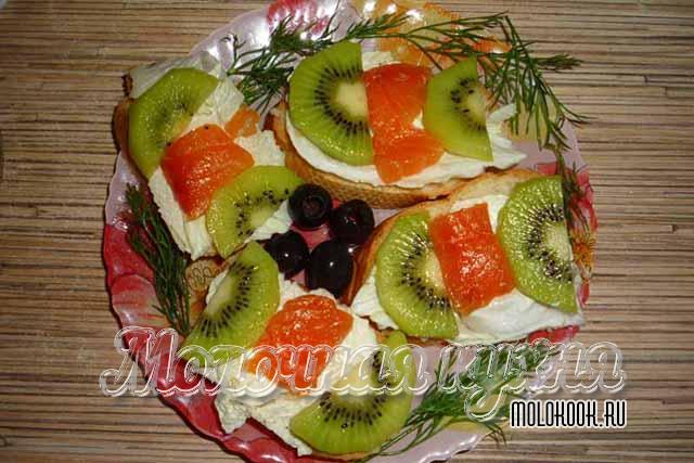 Закуска с добавлением киви