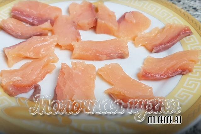 Пластинки красной рыбы