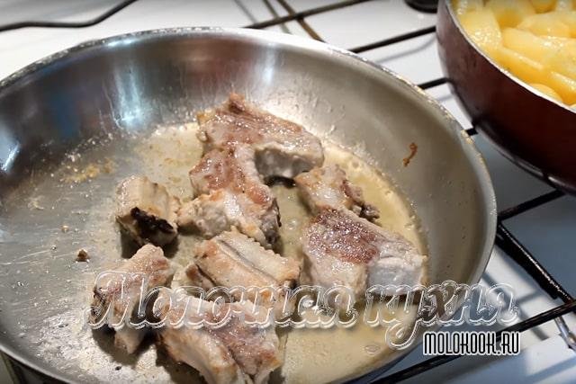 Обжаривание мяса