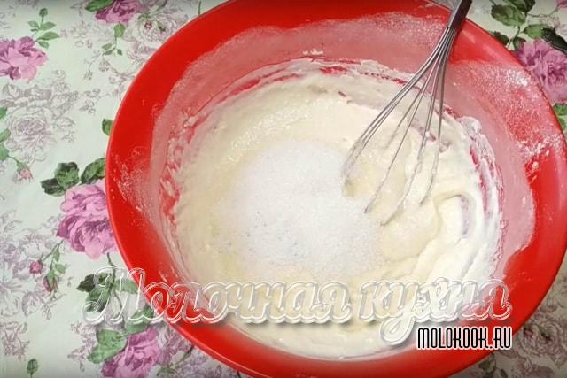 Добавление сахара и соли