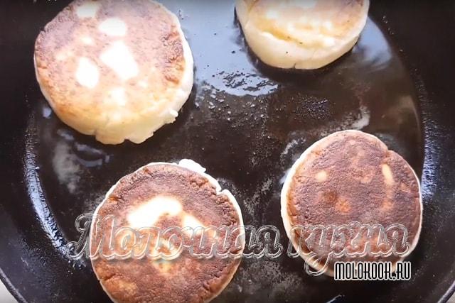 Обжаривание второй стороны