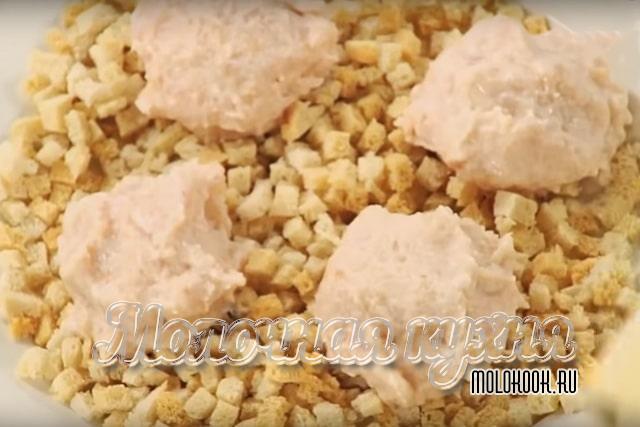 Фарики из фарша на сухариках