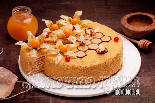 Лучшие рецепты торта Медовик - классические медовые коржи, пропитанные нежным кремом