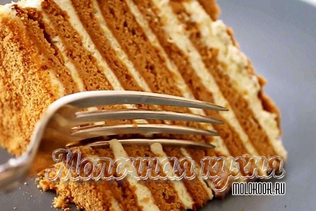 Рецепт медовых коржей на сковородке