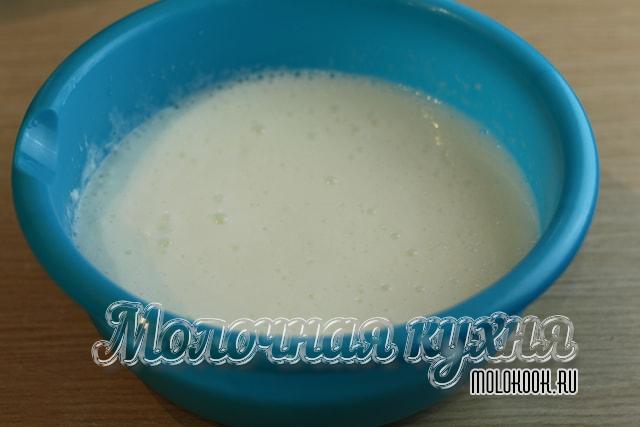 Кефирно-яичная смесь