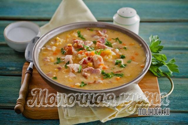 Рецепт с добавлением мяса и колбасы
