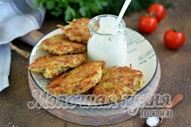Драники из картофеля и белокочанной капусты