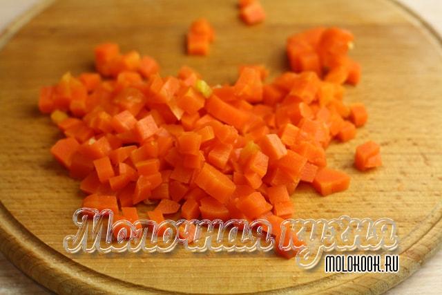 Порезанная морковь