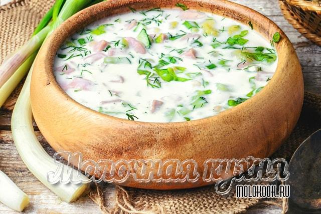 Рецепт на кефире и квасе с добавлением редьки