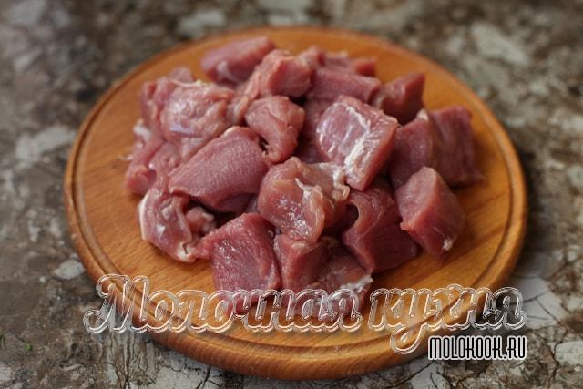 Нарезанное мясо