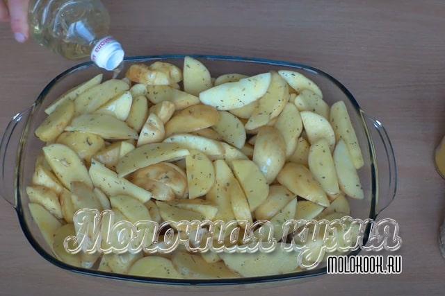 Поливание маслом