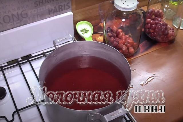 Сироп прокипячен