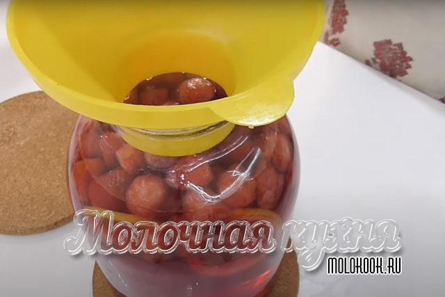 Сироп залит
