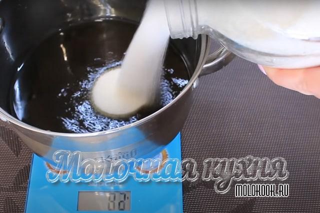 Добавление сахара