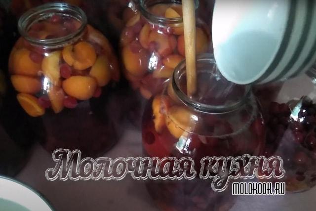 Вливание сиропа