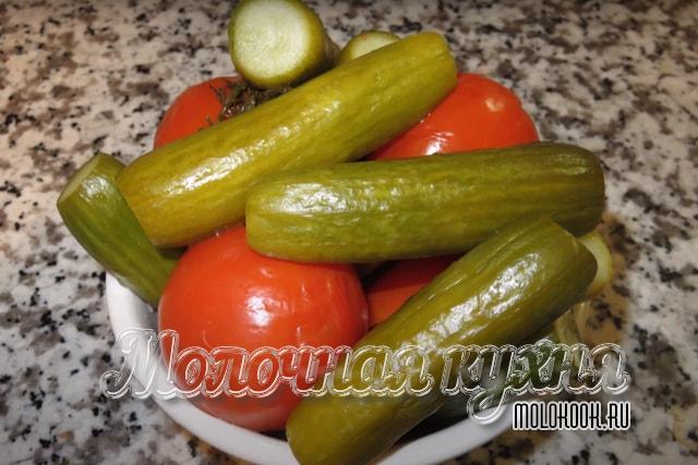 Малосольные овощи