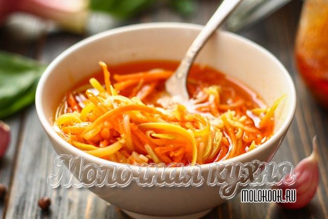 Кабачковый салат по-корейски без стерилизации