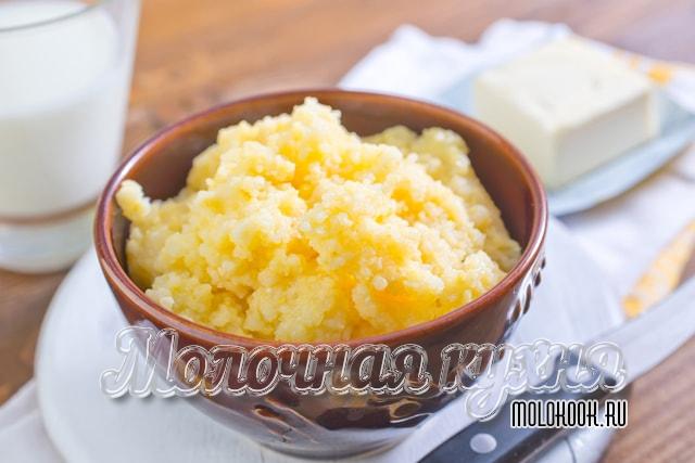 Вареная дробленая кукуруза