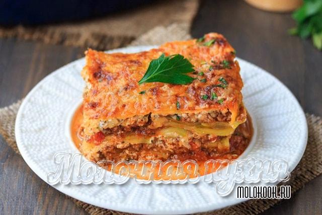 Рецепт лазаньи из кабачков