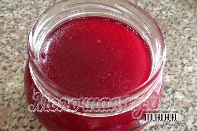 Сырое желе из смородины (без термообработки)
