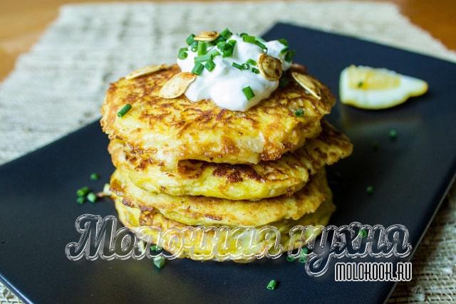 Оладушки из картошки и кабачка