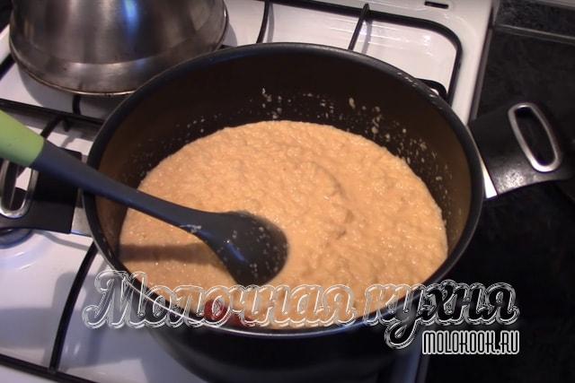 Процесс тушения икры