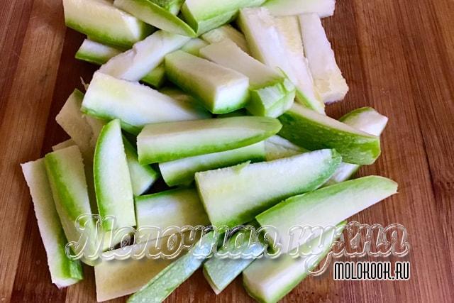 Порезанные кабачки
