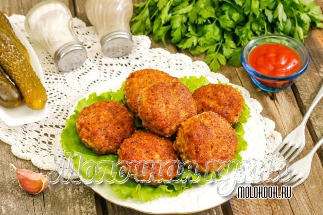 Котлеты из курицы или индейки без добавления лука