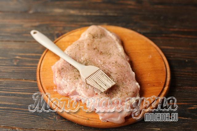 Смазывание растительным маслом