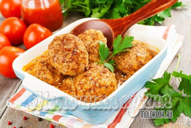 Котлеты из говядины с рисом