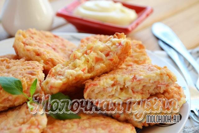 крабово-сырные котлеты