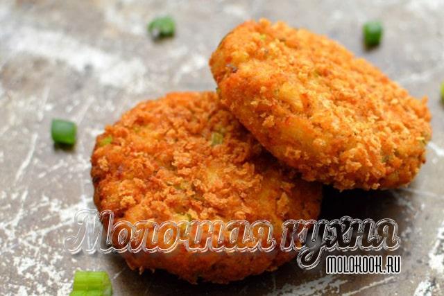 Котлеты из рыбы с крабовыми палочками