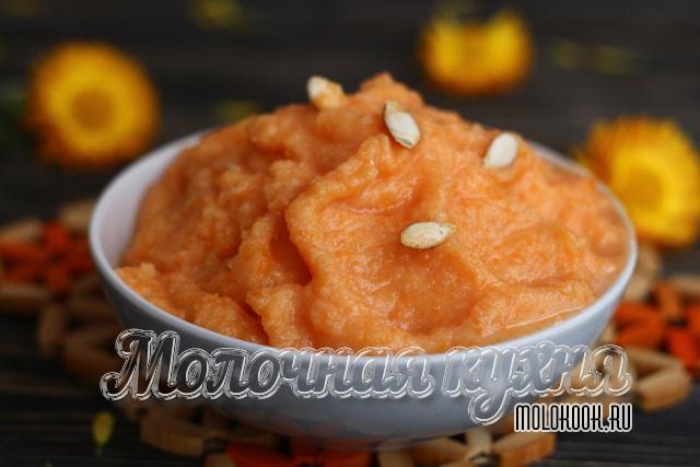 Тыквенная каша из манной крупы
