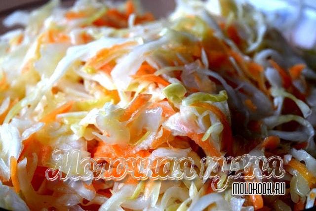 Салатная капуста быстрого приготовления