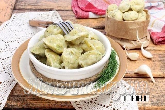 Рецепт с кефиром и свежим укропом